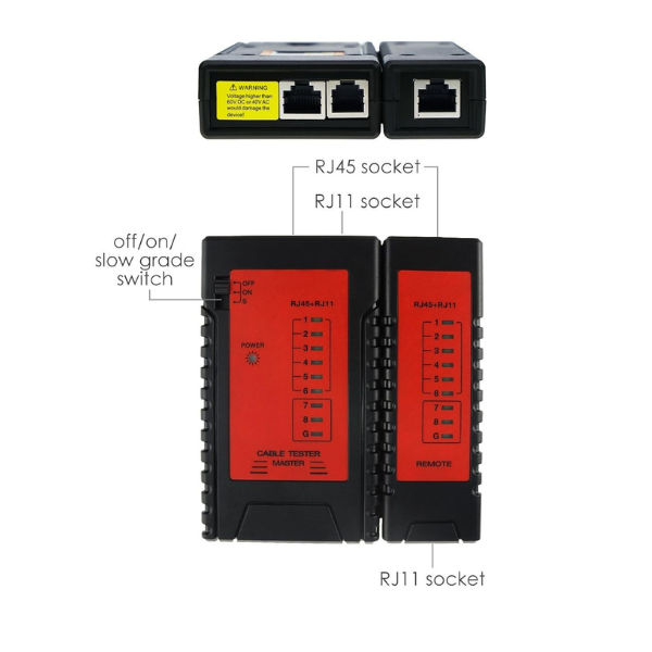 Network Cable Tester Bswjdz BS-460 RJ45 RJ11